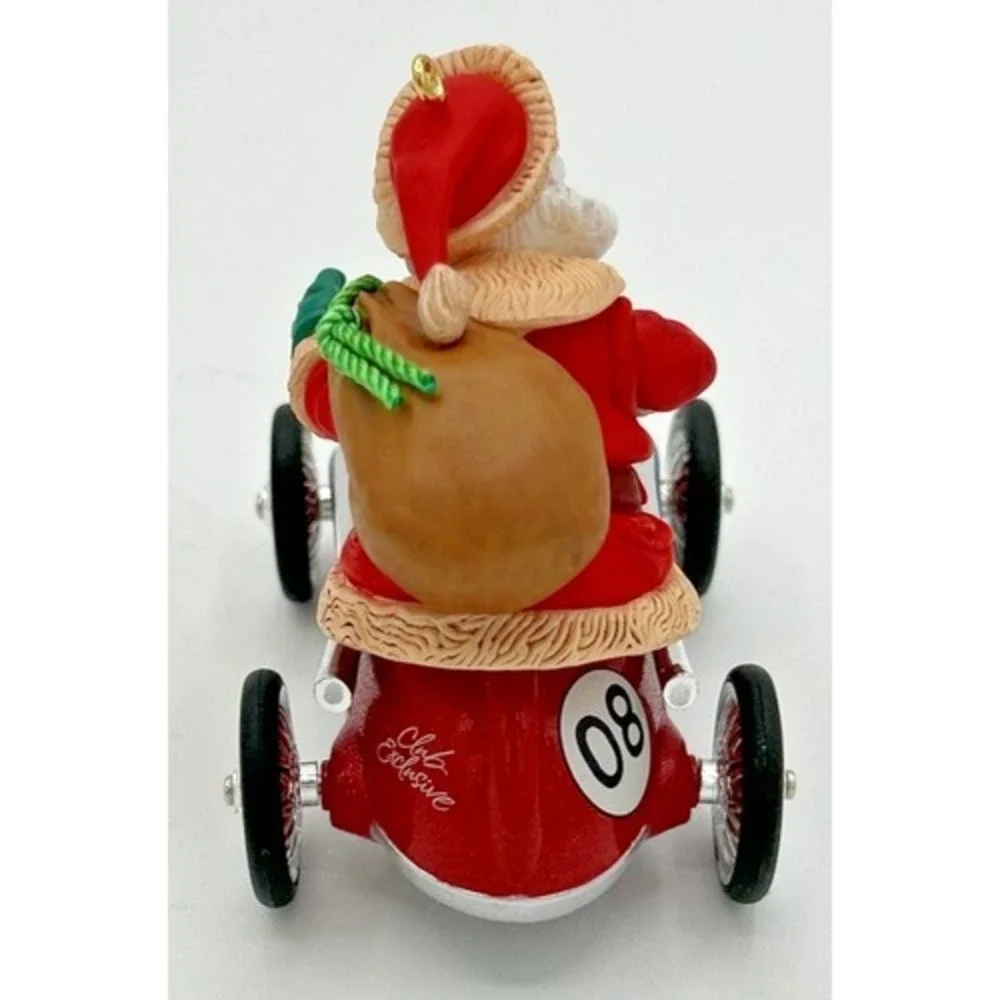 2008 Hallmark Santa Takes a Spin Christmas Ornament SKU U213‎